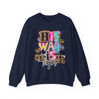 His Way Is Better, Patchwork – Gildan Heavy Blend | Trendy Women’s Soft Sweatshirt. Direct to Garment. Printed & Shipped in the USA. Unisex Sizes.