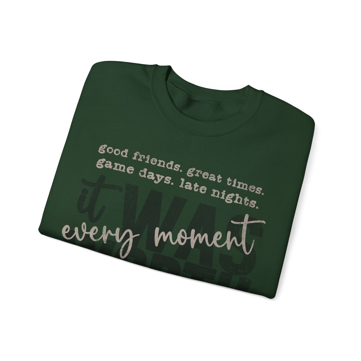 It Was Worth Every Moment | Class of 2026, Graduation – Gildan Heavy Blend | Trendy Women’s and Men's Soft Sweatshirt. Direct to Garment. Printed & Shipped in the USA. Unisex Sizes.