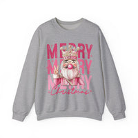 Merry Christmas - Cute Pink Bubblegum Nutcracker – Gildan Heavy Blend | Trendy Women’s Soft Sweatshirt. Direct to Garment. Printed & Shipped in the USA. Unisex Sizes.