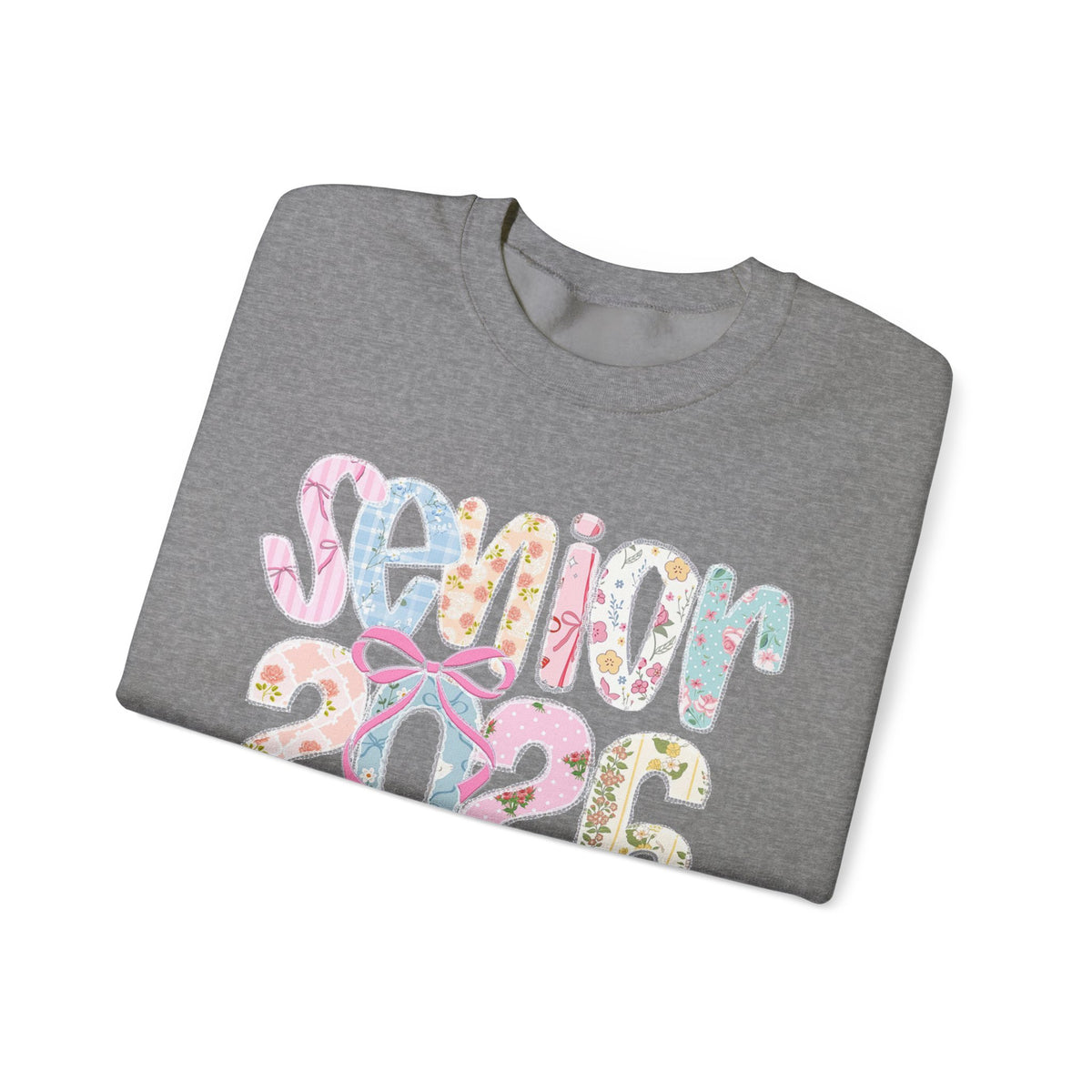 Class of 2026 Senior - Pink Coquette Bow – Gildan Heavy Blend | Trendy Women’s Soft Sweatshirt. Direct to Garment. Printed & Shipped in the USA. Unisex Sizes.