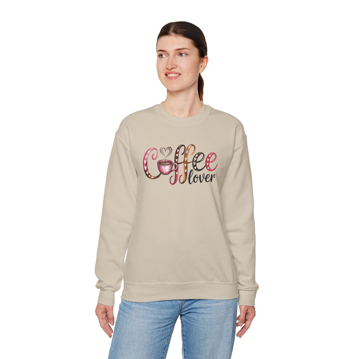 Coffee Lover – Gildan Heavy Blend | Trendy Women’s Soft Sweatshirt. Direct to Garment. Printed & Shipped in the USA. Unisex Sizes.