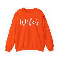 Wifey – Gildan Heavy Blend | Trendy Women’s Soft Sweatshirt. Direct to Garment. Printed & Shipped in the USA. Unisex Sizes.