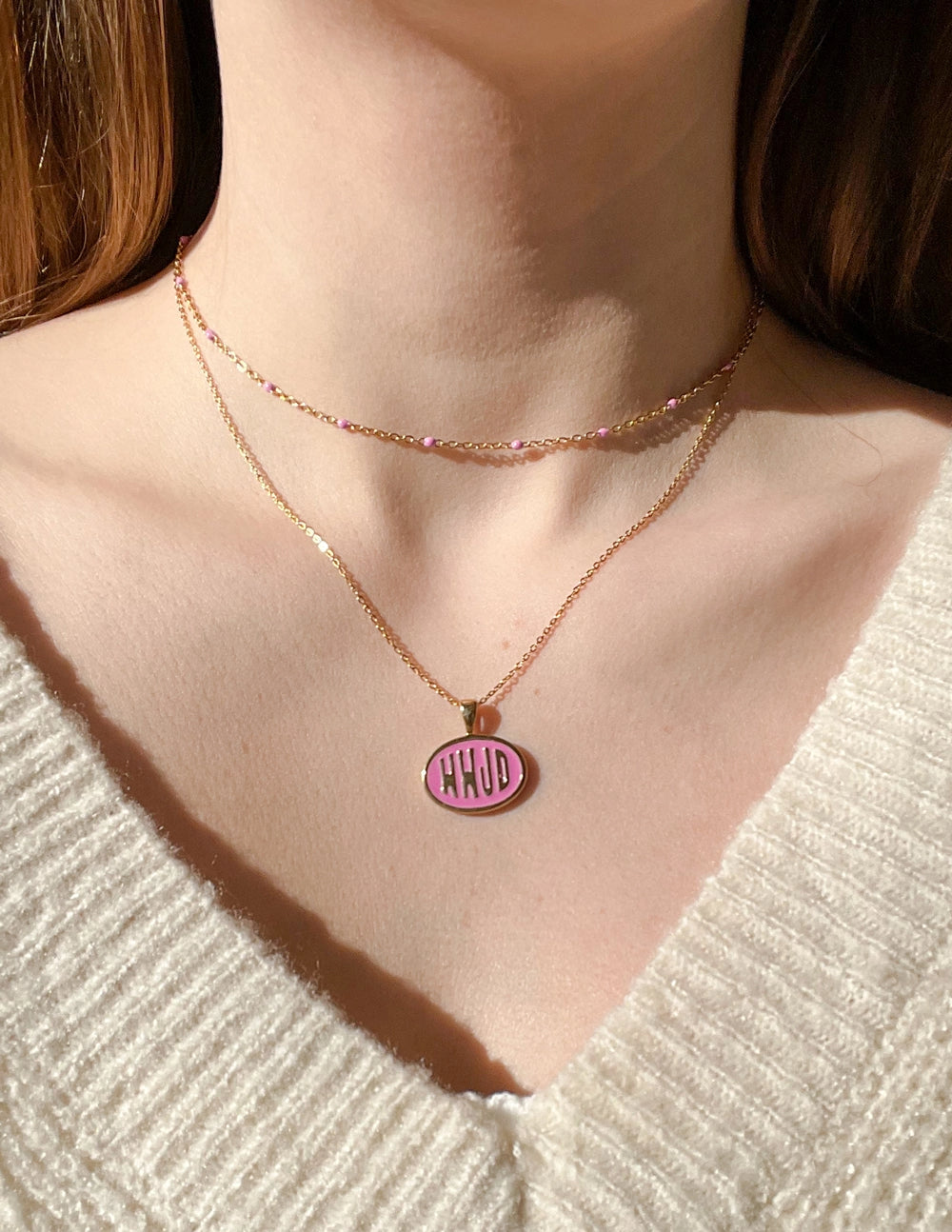 "WWJD" What Would Jesus Do - Pink Necklace Set