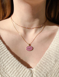 "WWJD" What Would Jesus Do - Pink Necklace Set