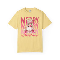 Merry Christmas — Cute Pink Bubblegum Nutcracker  - Comfort Colors | Trendy Women's T-Shirt. Direct to Garment. Printed & Shipped in the USA. Unisex Sizes.