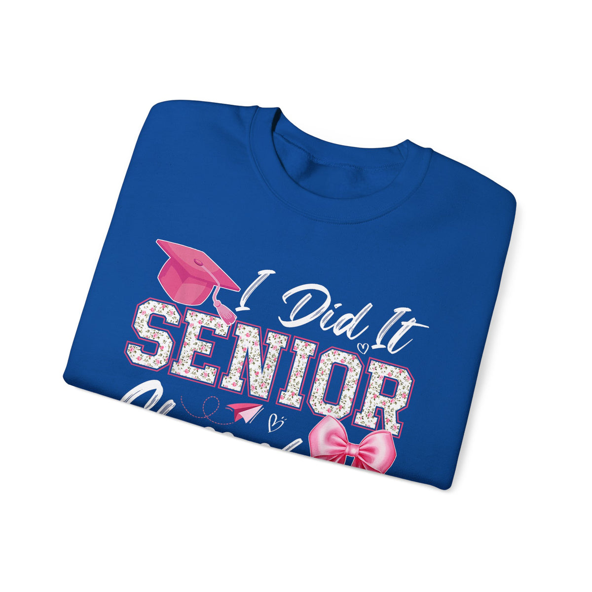 Class of 2026 I Did It Senior Coquette Bow Graduation – Gildan Heavy Blend | Trendy Women’s Soft Sweatshirt. Direct to Garment. Printed & Shipped in the USA. Unisex Sizes.