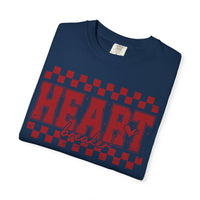 Heart Breaker, Red Checkered Distressed - Comfort Colors | Trendy Women's T-Shirt. Direct to Garment. Printed & Shipped in the USA. Unisex Sizes.