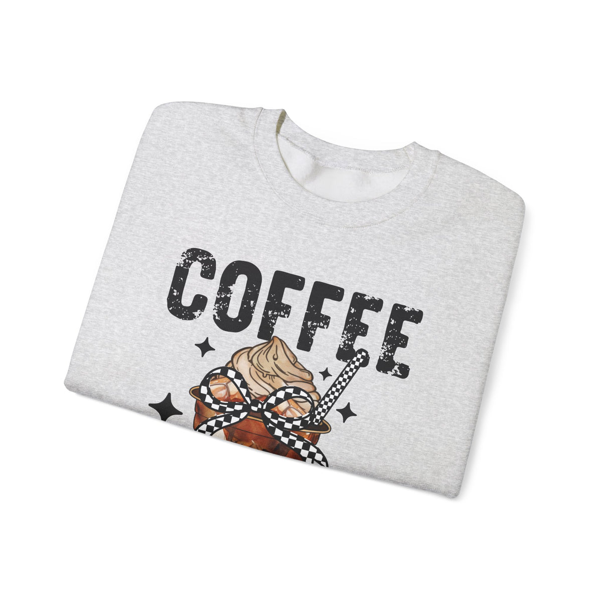 Coffee Changes Everything, Iced Coffee, Coffee Lovers – Gildan Heavy Blend | Trendy Women’s Soft Sweatshirt. Direct to Garment. Printed & Shipped in the USA. Unisex Sizes.