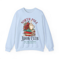 North Pole Book Club – Gildan Heavy Blend | Trendy Women’s Soft Sweatshirt. Direct to Garment. Printed & Shipped in the USA. Unisex Sizes.