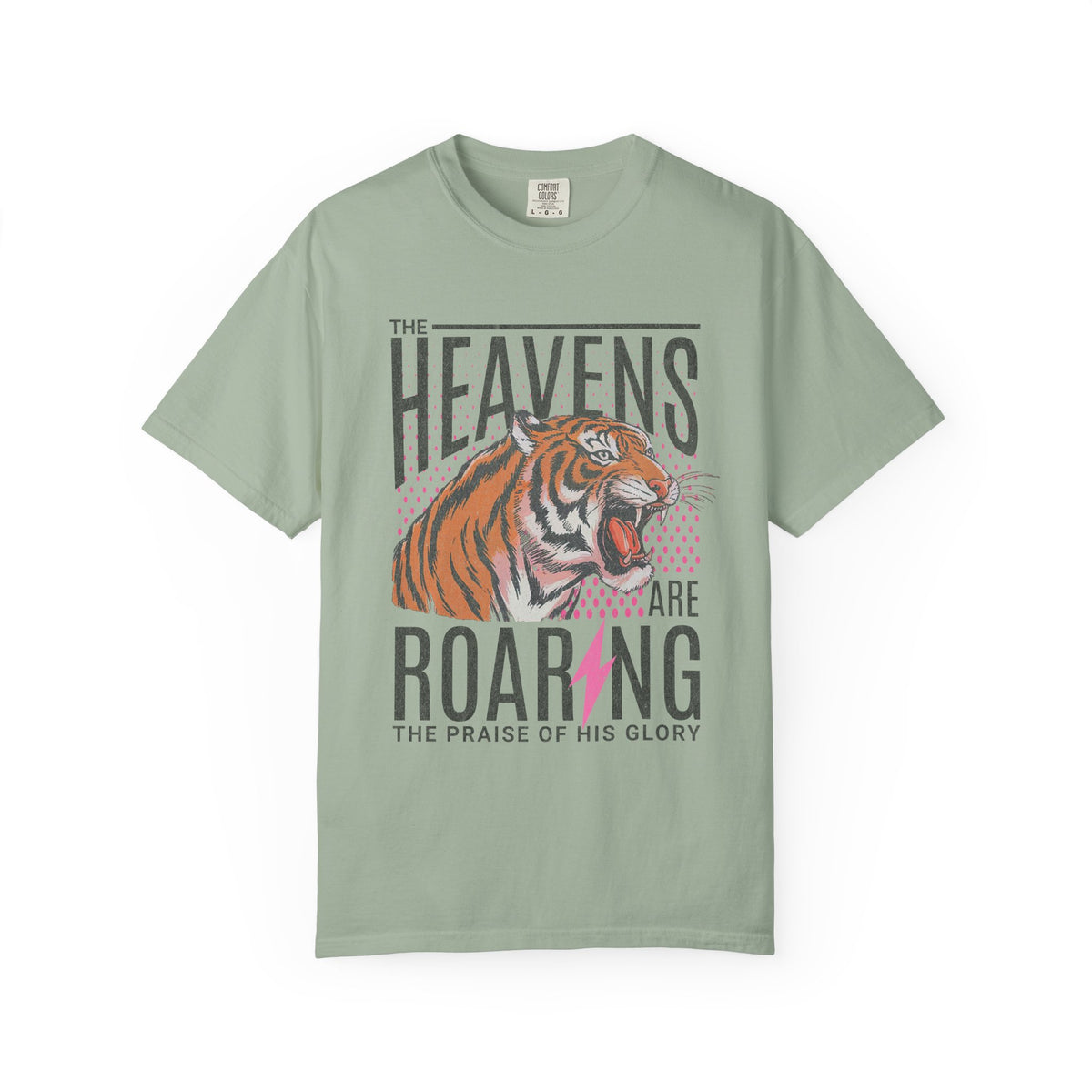 The Heavens Are Roaring, Vintage - Comfort Colors | Trendy Women's T-Shirt. Direct to Garment. Printed & Shipped in the USA. Unisex Sizes.