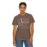 Let Them - Keep Shining - Comfort Colors | Trendy Women's T-Shirt. Direct to Garment. Printed & Shipped in the USA. Unisex Sizes.
