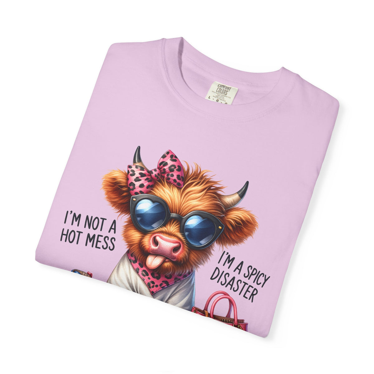 I'm Not a Hot Mess, I'm a Spicy Disaster - Comfort Colors | Trendy Women's T-Shirt. Direct to Garment. Printed & Shipped in the USA. Unisex Sizes.