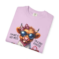 I'm Not a Hot Mess, I'm a Spicy Disaster - Comfort Colors | Trendy Women's T-Shirt. Direct to Garment. Printed & Shipped in the USA. Unisex Sizes.