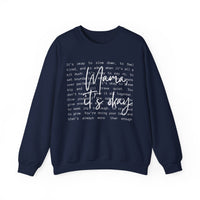 Mama It's Okay – Gildan Heavy Blend | Trendy Women’s Soft Sweatshirt. Direct to Garment. Printed & Shipped in the USA. Unisex Sizes.