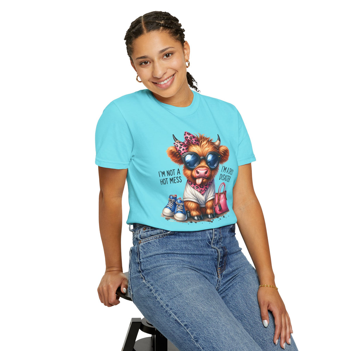 I'm Not a Hot Mess, I'm a Spicy Disaster - Comfort Colors | Trendy Women's T-Shirt. Direct to Garment. Printed & Shipped in the USA. Unisex Sizes.