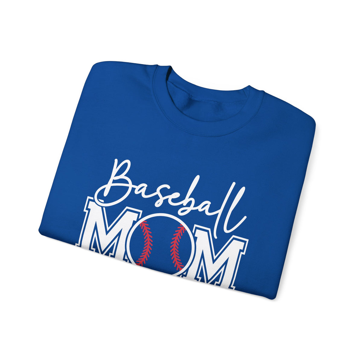 Baseball Mom – Gildan Heavy Blend | Trendy Women’s Soft Sweatshirt. Direct to Garment. Printed & Shipped in the USA. Unisex Sizes.