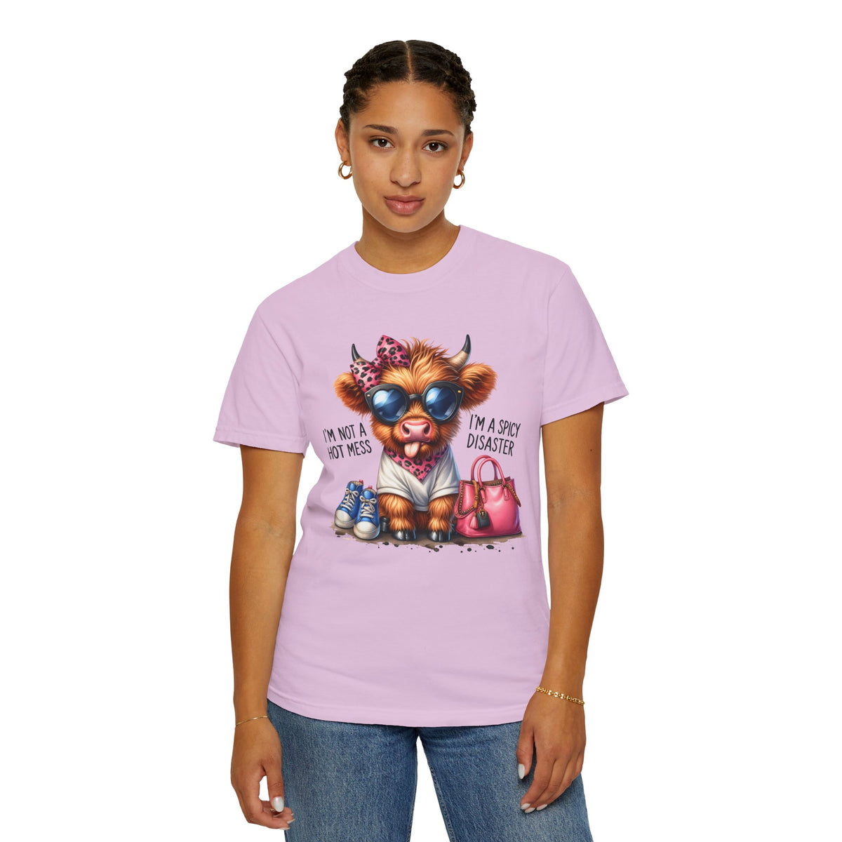 I'm Not a Hot Mess, I'm a Spicy Disaster - Comfort Colors | Trendy Women's T-Shirt. Direct to Garment. Printed & Shipped in the USA. Unisex Sizes.