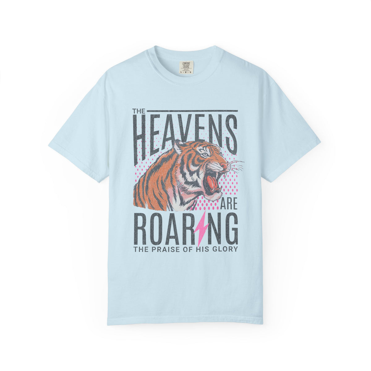 The Heavens Are Roaring, Vintage - Comfort Colors | Trendy Women's T-Shirt. Direct to Garment. Printed & Shipped in the USA. Unisex Sizes.