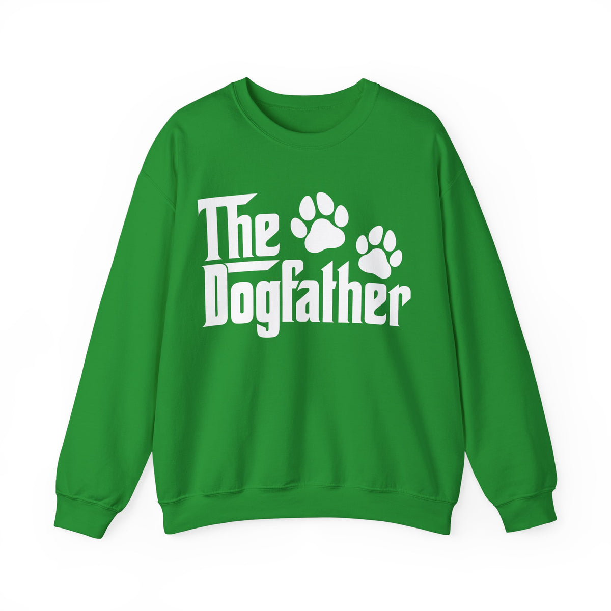 The DogFather – Gildan Heavy Blend | Trendy Men's Soft Sweatshirt. Direct to Garment. Printed & Shipped in the USA. Unisex Sizes.