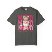 Merry Christmas — Cute Pink Bubblegum Nutcracker  - Comfort Colors | Trendy Women's T-Shirt. Direct to Garment. Printed & Shipped in the USA. Unisex Sizes.
