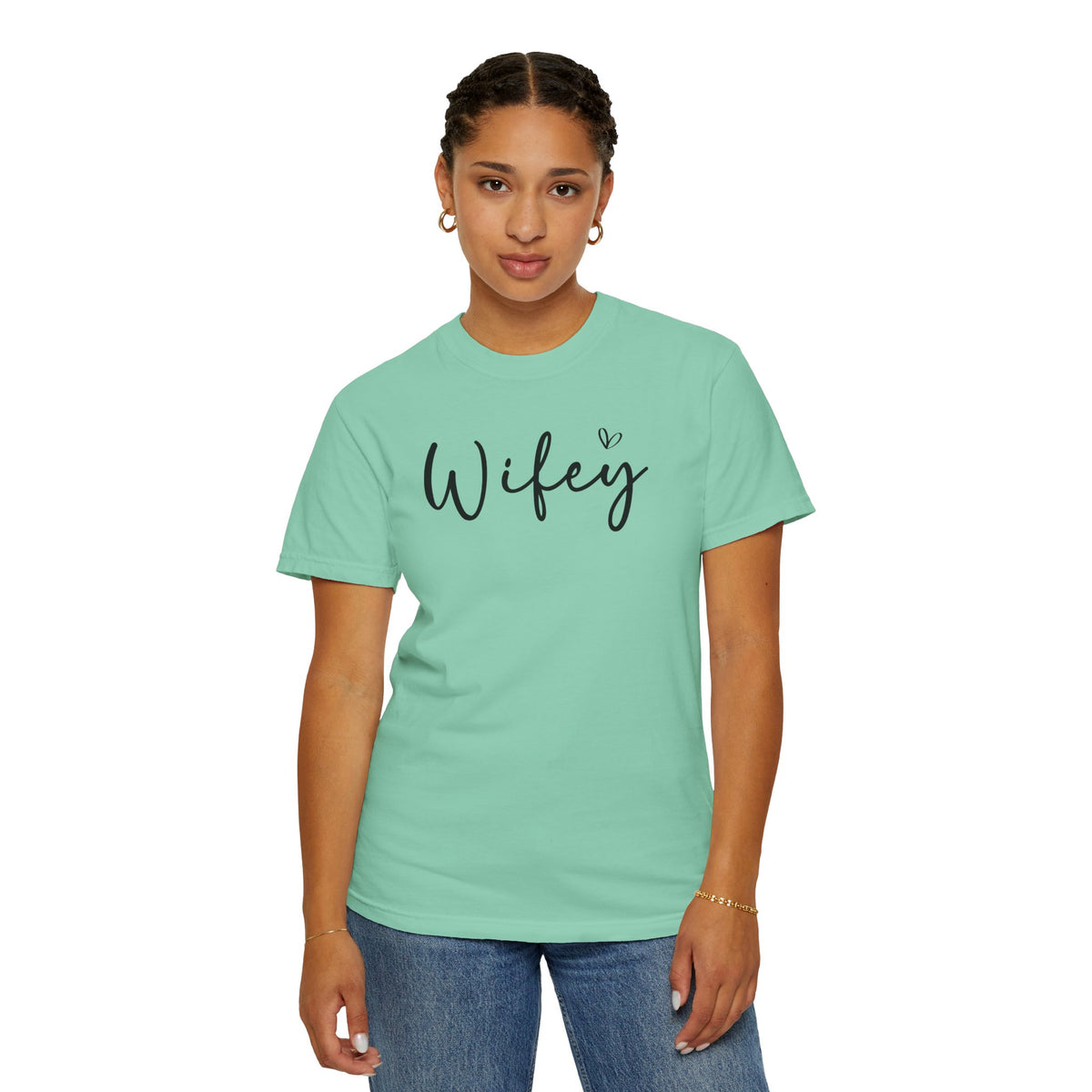 Wifey - Comfort Colors | Trendy Women's T-Shirt. Direct to Garment. Printed & Shipped in the USA. Unisex Sizes.