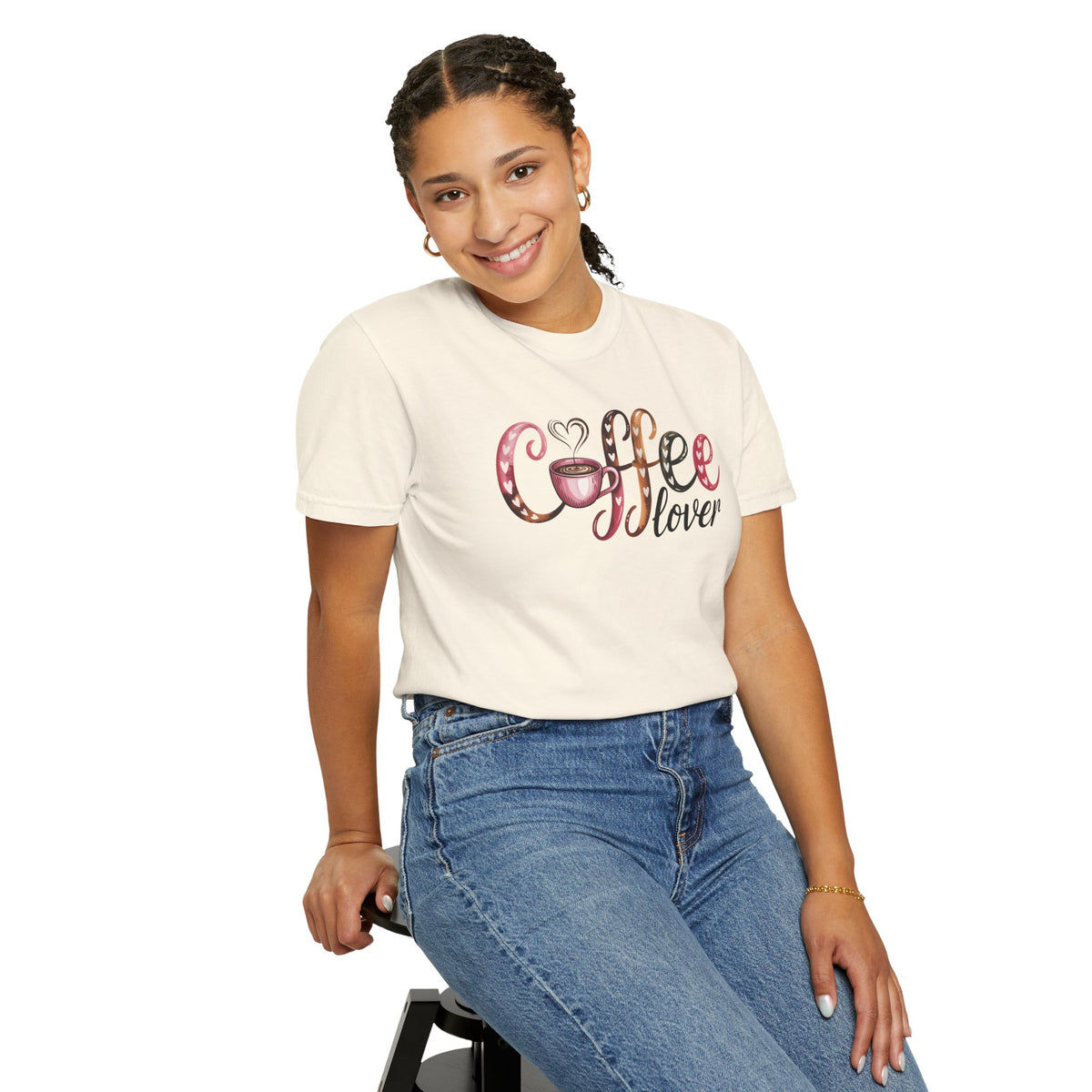 Coffee Lover - Comfort Colors | Trendy Women's T-Shirt. Direct to Garment. Printed & Shipped in the USA. Unisex Sizes.
