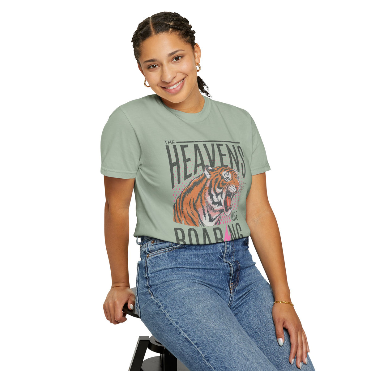 The Heavens Are Roaring, Vintage - Comfort Colors | Trendy Women's T-Shirt. Direct to Garment. Printed & Shipped in the USA. Unisex Sizes.