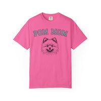 Pom Mom, Varsity - Comfort Colors | Trendy Women's T-Shirt. Direct to Garment. Printed & Shipped in the USA. Unisex Sizes.