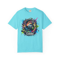Gaming Headset I Can't Hear You, I'm Gaming - Comfort Colors | Trendy Men's And Women's T-Shirt. Direct to Garment. Printed & Shipped in the USA. Unisex Sizes.