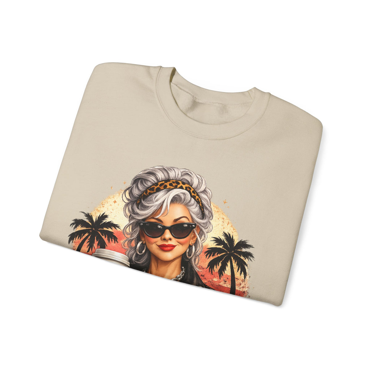 Too Old To Care, Fashionista Grandma – Gildan Heavy Blend | Trendy Women’s Soft Sweatshirt. Direct to Garment. Printed & Shipped in the USA. Unisex Sizes.