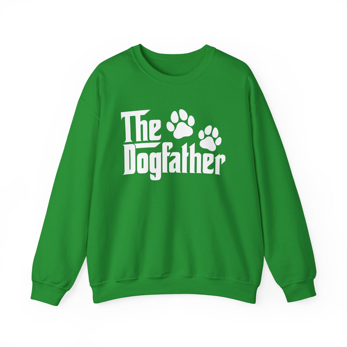 The DogFather – Gildan Heavy Blend | Trendy Men's Soft Sweatshirt. Direct to Garment. Printed & Shipped in the USA. Unisex Sizes.