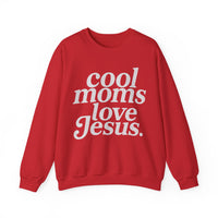 Cool Moms Love Jesus, Vintage – Gildan Heavy Blend | Trendy Women’s Soft Sweatshirt. Direct to Garment. Printed & Shipped in the USA. Unisex Sizes.