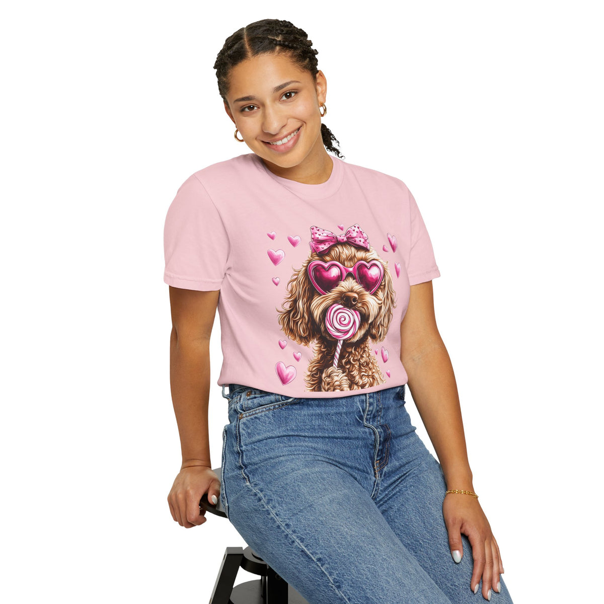 Goldendoodle Love - Comfort Colors | Trendy Women's T-Shirt. Direct to Garment. Printed & Shipped in the USA. Unisex Sizes.