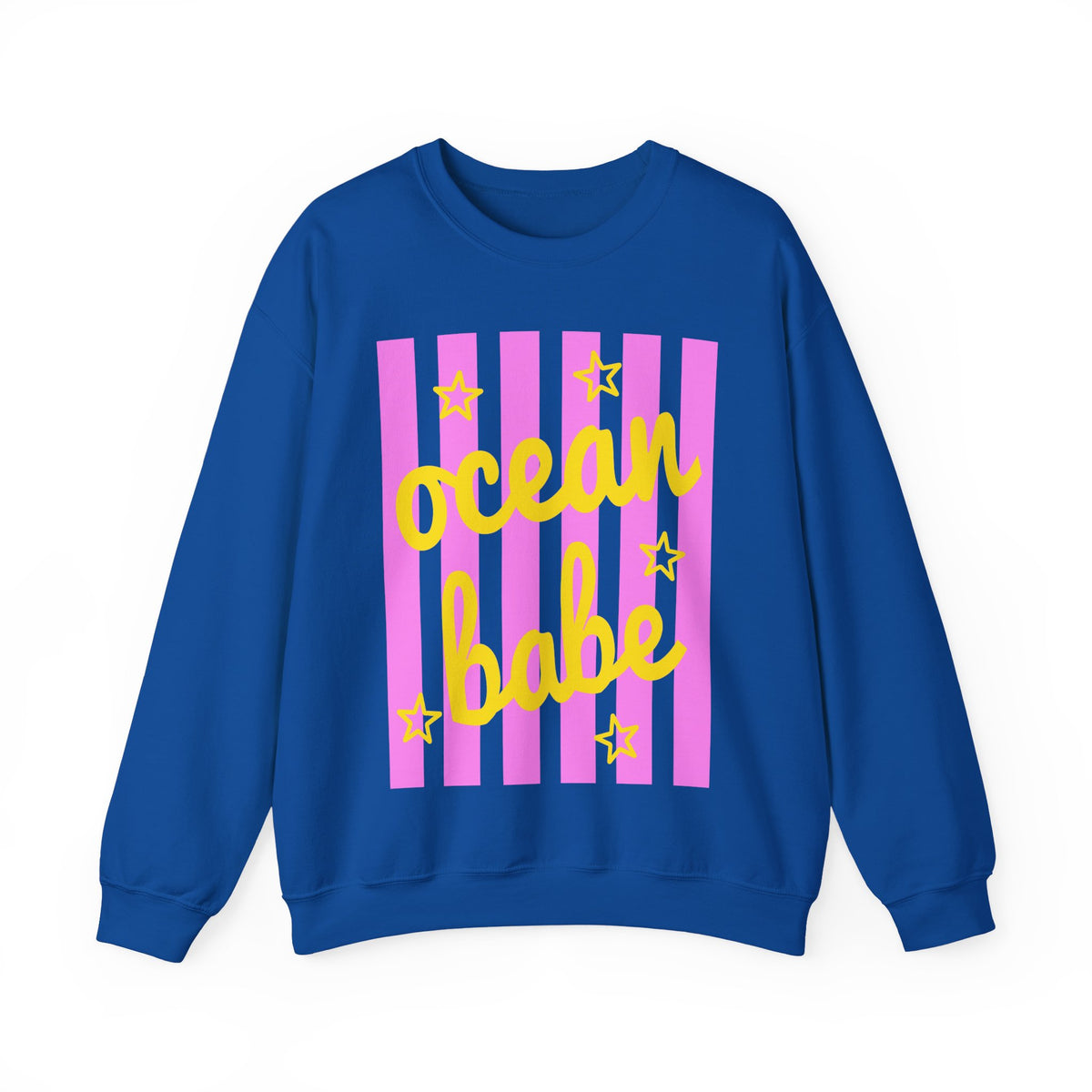 Ocean Babe – Gildan Heavy Blend | Trendy Women’s Soft Sweatshirt. Direct to Garment. Printed & Shipped in the USA. Unisex Sizes.