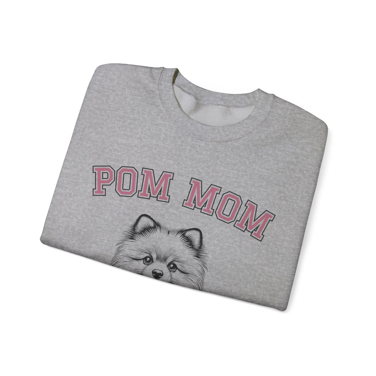 Pom Mom, Varsity – Gildan Heavy Blend | Trendy Women’s Soft Sweatshirt. Direct to Garment. Printed & Shipped in the USA. Unisex Sizes.
