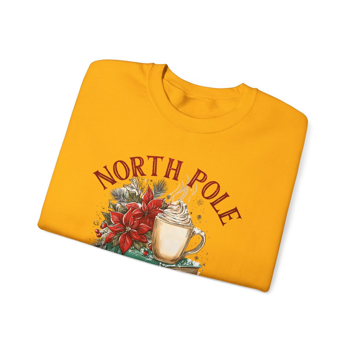 North Pole Book Club – Gildan Heavy Blend | Trendy Women’s Soft Sweatshirt. Direct to Garment. Printed & Shipped in the USA. Unisex Sizes.