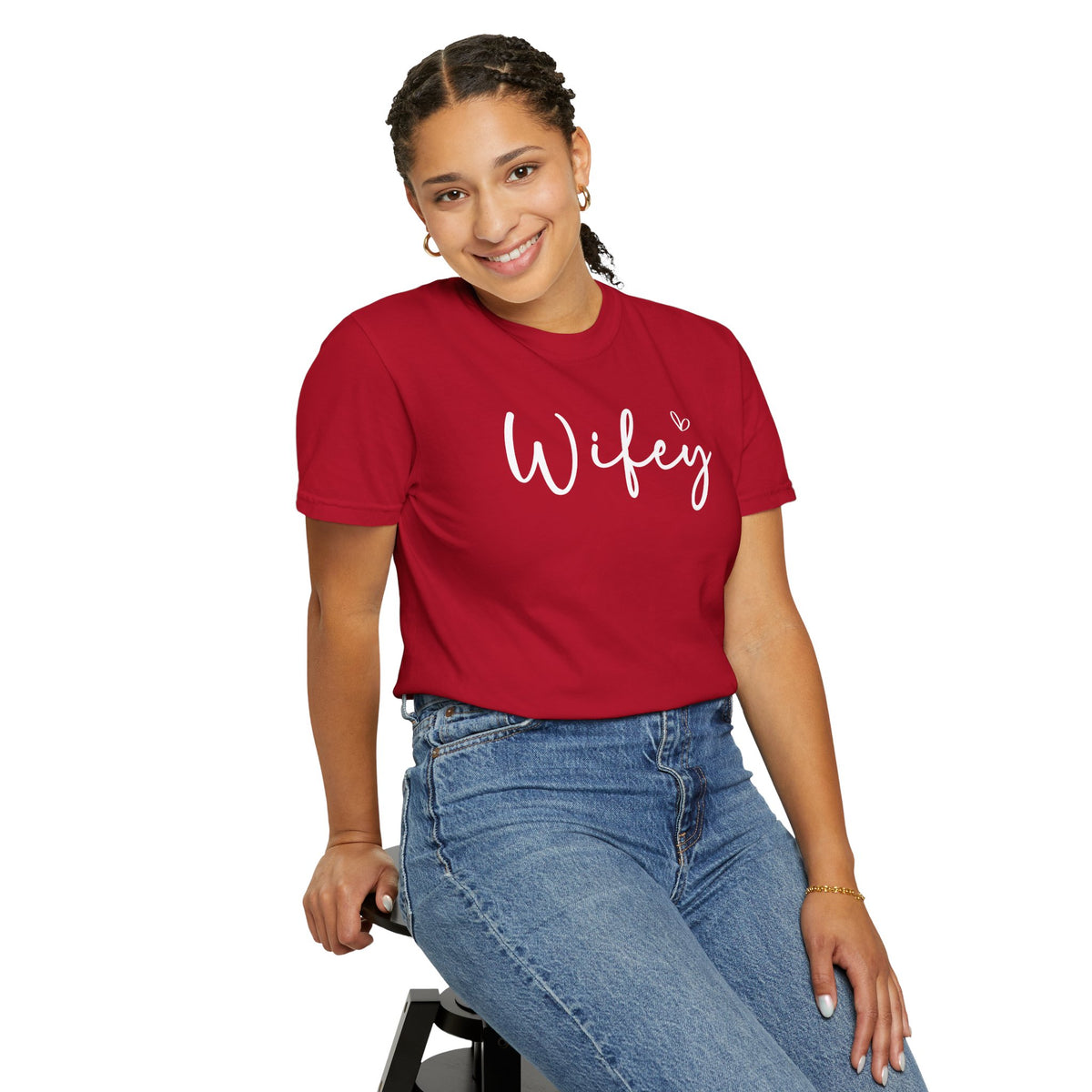 Wifey - Comfort Colors | Trendy Women's T-Shirt. Direct to Garment. Printed & Shipped in the USA. Unisex Sizes.