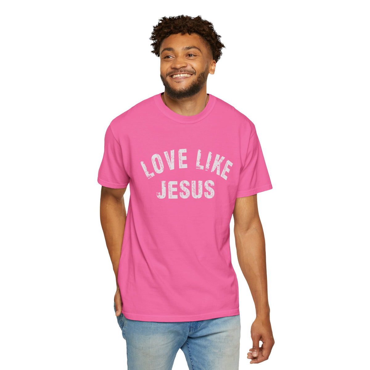Love Like Jesus - Comfort Colors | Trendy Men's and Women's T-Shirt. Direct to Garment. Printed & Shipped in the USA. Unisex Sizes.