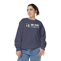 Be Kind. We're Just Trying To Survive Too. Possum. Raccoon. *This Shirt Saves Lives* - Comfort Colors | Trendy Women's and Men's Sweatshirt. Direct to Garment. Printed & Shipped in the USA. Unisex Sizes.