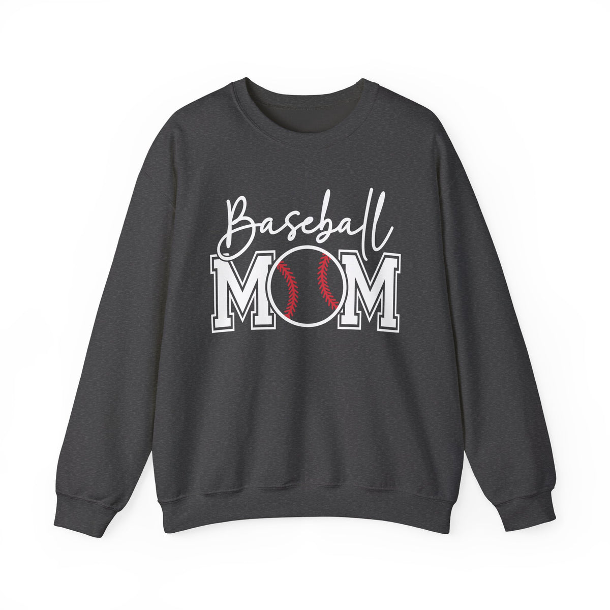 Baseball Mom – Gildan Heavy Blend | Trendy Women’s Soft Sweatshirt. Direct to Garment. Printed & Shipped in the USA. Unisex Sizes.