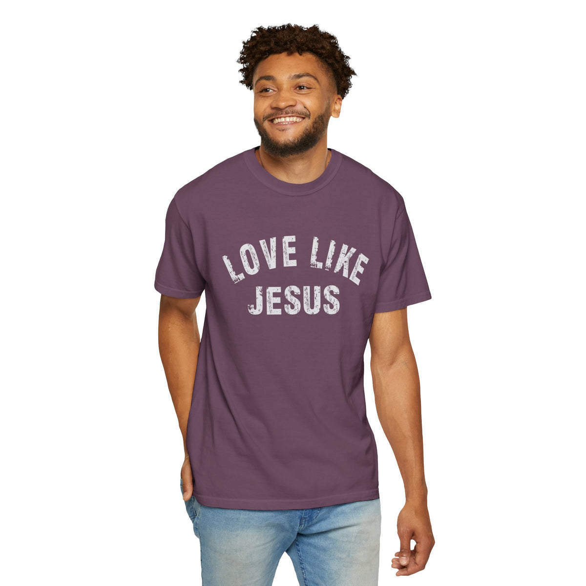 Love Like Jesus - Comfort Colors | Trendy Men's and Women's T-Shirt. Direct to Garment. Printed & Shipped in the USA. Unisex Sizes.