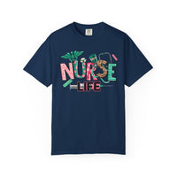 Nurse Life Cute Preppy Healthcare - Comfort Colors | Trendy Women's T-Shirt. Direct to Garment. Printed & Shipped in the USA. Unisex Sizes.