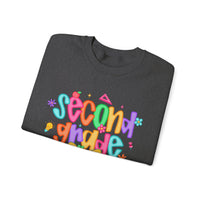 Coquette Second Grade Pencil Bow – Gildan Heavy Blend | Trendy Women’s Soft Sweatshirt. Direct to Garment. Printed & Shipped in the USA. Unisex Sizes.