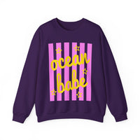 Ocean Babe – Gildan Heavy Blend | Trendy Women’s Soft Sweatshirt. Direct to Garment. Printed & Shipped in the USA. Unisex Sizes.