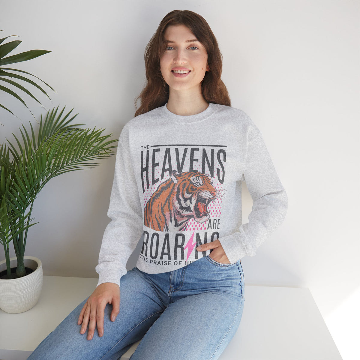 The Heavens Are Roaring, Vintage – Gildan Heavy Blend | Trendy Women’s Soft Sweatshirt. Direct to Garment. Printed & Shipped in the USA. Unisex Sizes.