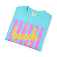 Beach Bum - Comfort Colors | Trendy Men's & Women's T-Shirt. Direct to Garment. Printed & Shipped in the USA. Unisex Sizes.