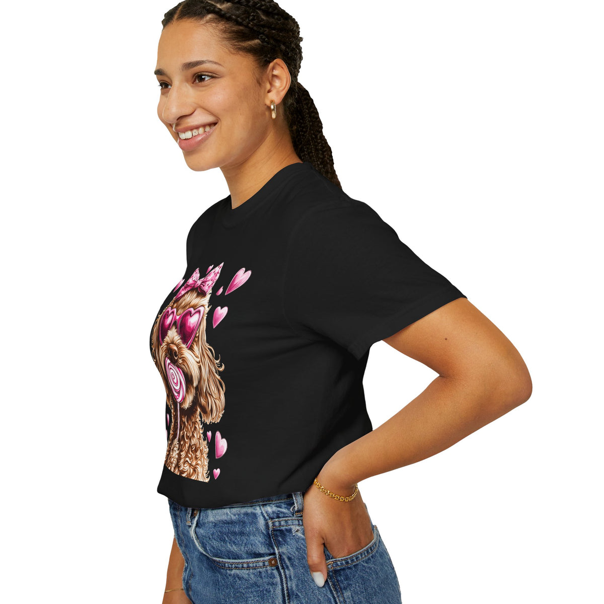 Goldendoodle Love - Comfort Colors | Trendy Women's T-Shirt. Direct to Garment. Printed & Shipped in the USA. Unisex Sizes.