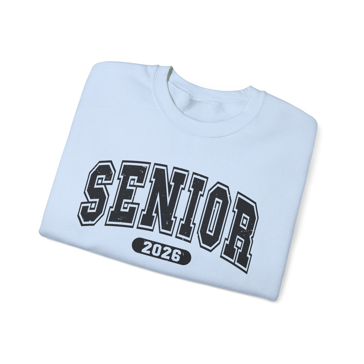 Senior 2026, Varsity – Gildan Heavy Blend | Trendy Women’s and Men's Soft Sweatshirt. Direct to Garment. Printed & Shipped in the USA. Unisex Sizes.