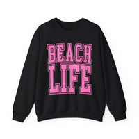 Beach Life – Gildan Heavy Blend | Trendy Men's & Women’s Soft Sweatshirt. Direct to Garment. Printed & Shipped in the USA. Unisex Sizes.