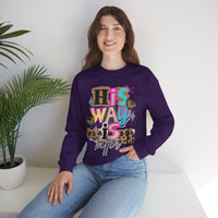 His Way Is Better, Patchwork – Gildan Heavy Blend | Trendy Women’s Soft Sweatshirt. Direct to Garment. Printed & Shipped in the USA. Unisex Sizes.
